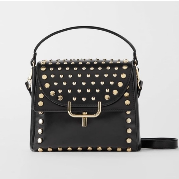Zara Handbags - Zara Faux leather crossbody bag with removable strap The magnet came off Photo